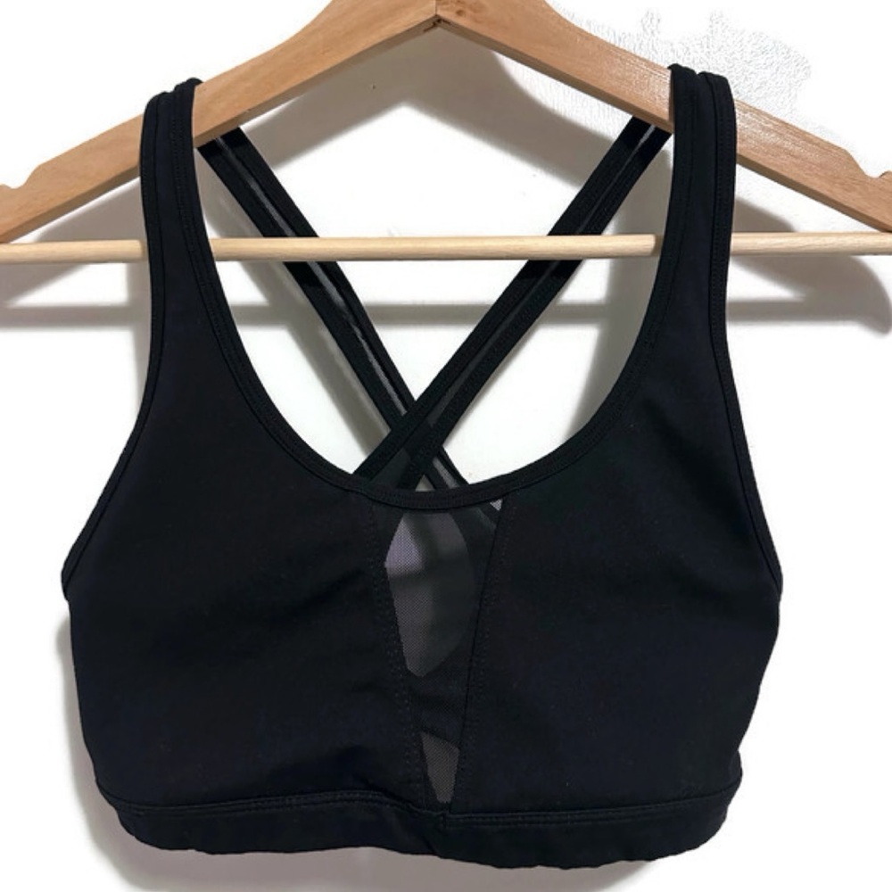 Black Crisscross Sports Bra